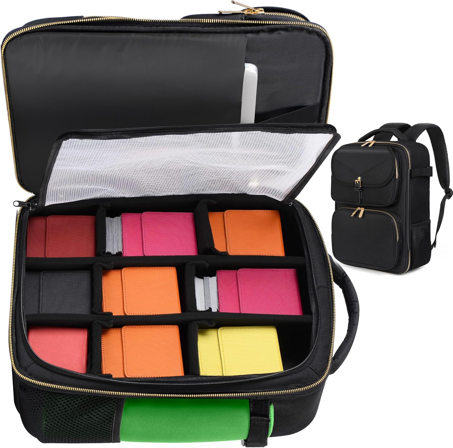 Mochila de juego de cartas, almacenamiento personalizable de MTG, organizador de tarjetas coleccionables y estuche de tarjetas mágicas, bolsa