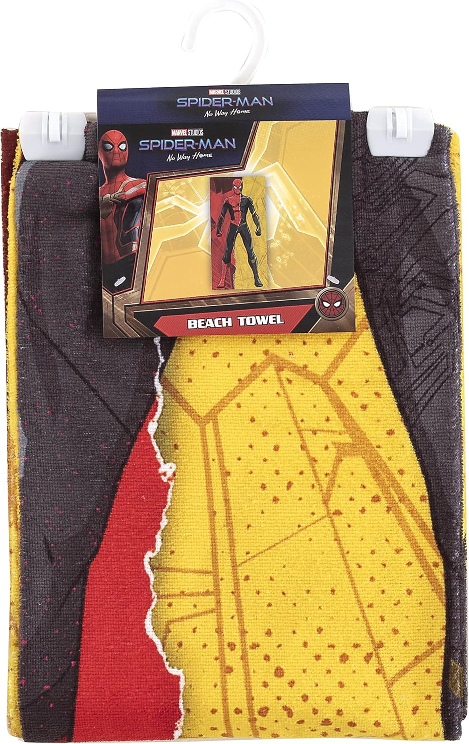 Northwest Toalla de playa Spider-Man, 30 x 60 pulgadas, rojo dorado Rip