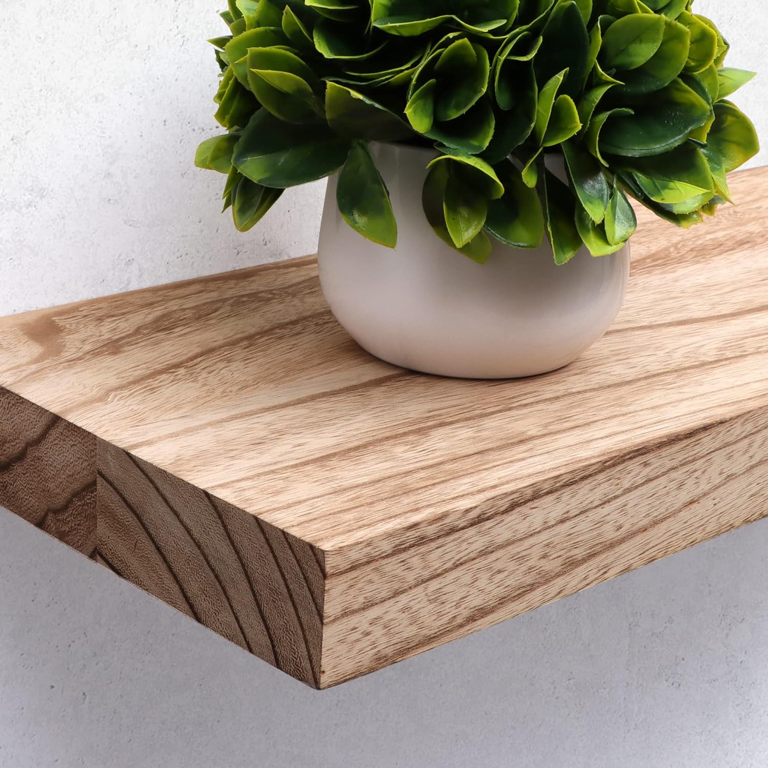 Axeman Estantes flotantes, estantes de pared de madera maciza rústica de 8 pulgadas de profundidad para almacenamiento, estantería de exhibición