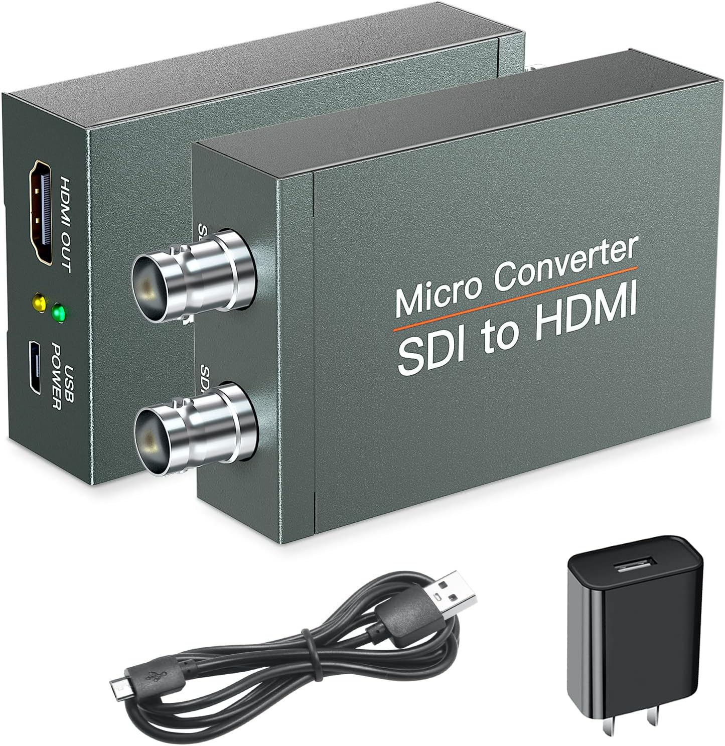 Convertidor SDI a HDMI con salida de bucle SDI, 1080p HD-SDI  3G-SDISD-SDI a HDMI, adaptador BNC a HDMI para proyector de monitor de cámara SDI