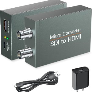 Convertidor SDI a HDMI con salida de bucle SDI, 1080p HD-SDI  3G-SDISD-SDI a HDMI, adaptador BNC a HDMI para proyector de monitor de cámara SDI Convertidor SDI a HDMI con salida de bucle SDI, 1080p HD-SDI  3G-SDISD-SDI a HDMI, adaptador BNC a HDMI para proyector de monitor de cámara SDI