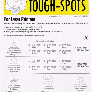 Puntos duros para impresoras láser, 38 de pulgada de diámetro, blanco, 3,840 por paquete Puntos duros para impresoras láser, 38 de pulgada de diámetro, blanco, 3,840 por paquete