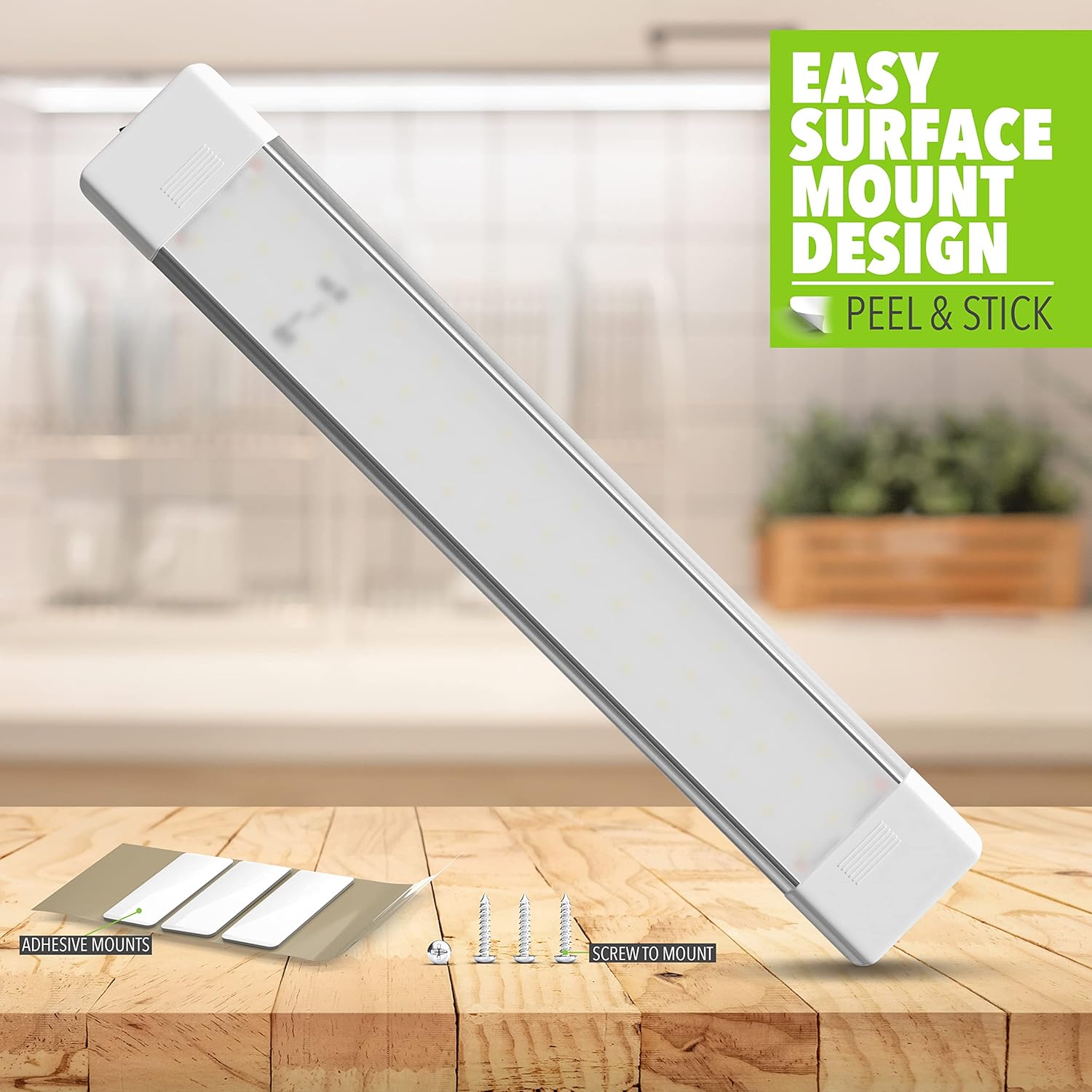 Leisure LED Lámpara de techo LED para caravana con interruptor de encendidoapagado de 14.5 pulgadas, 5000 K, blanco natural, 12 V24 V CC, 1080