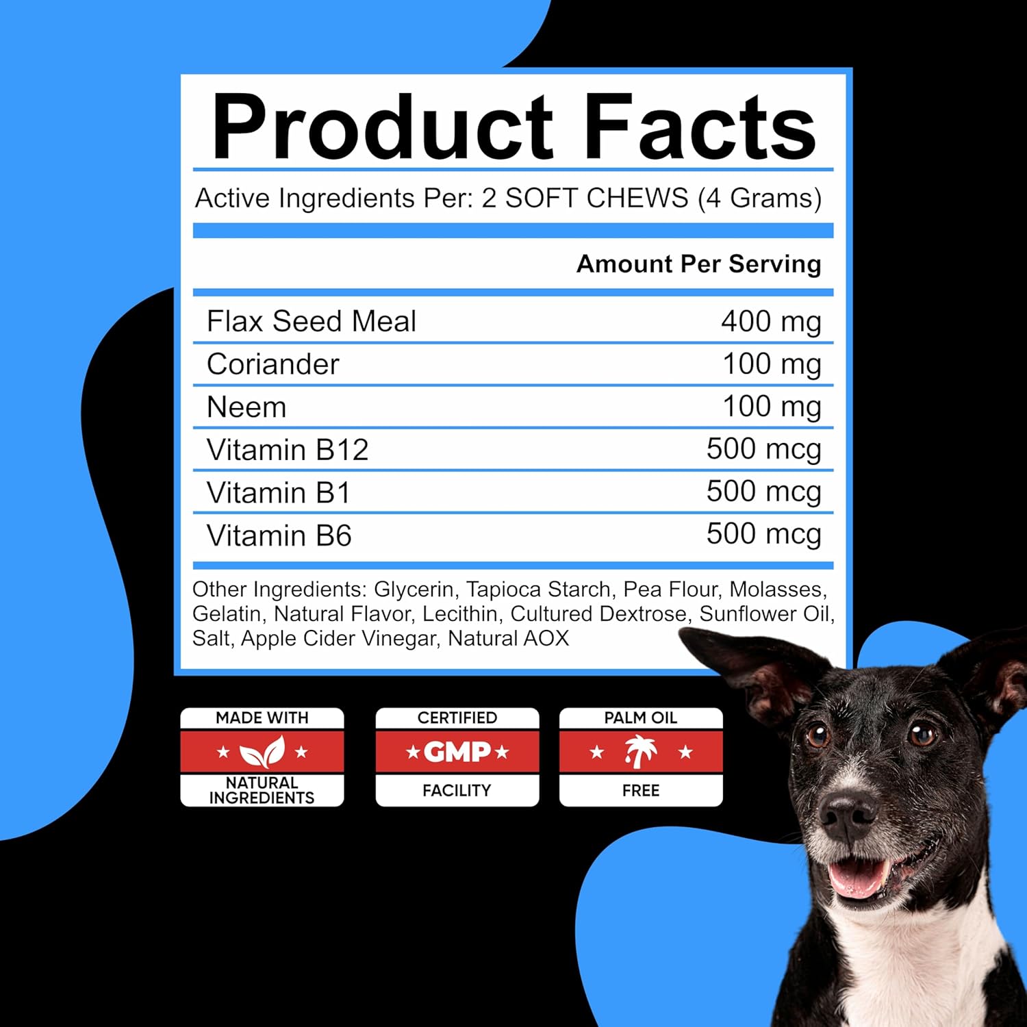 Prevención natural de pulgas y garrapatas para perros, tratamiento masticable para pulgas y garrapatas, tratamiento seguro contra pulgas para perros