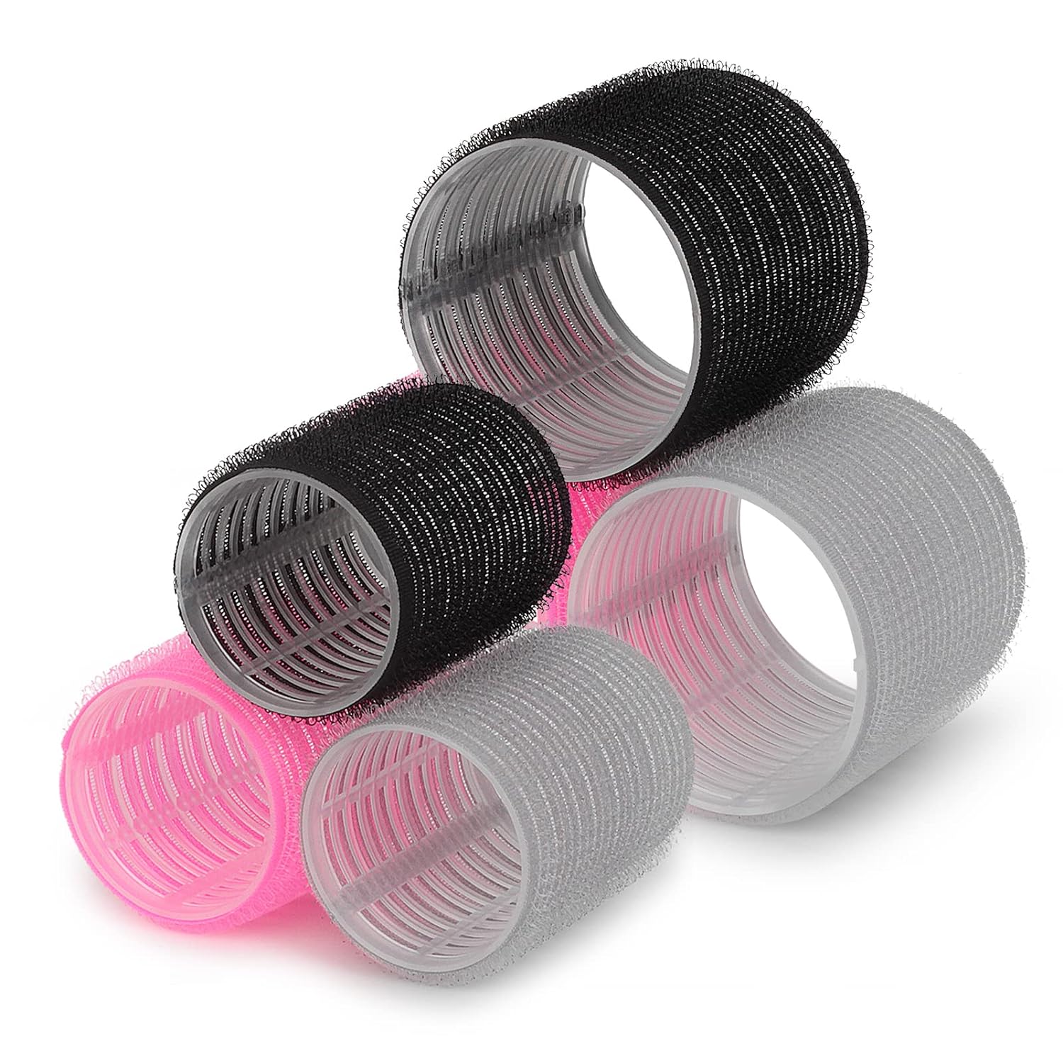 Rizador de pelo sin calor juego de rodillos de pelo de 13 piezas con clips para cabello largo, rizos sin calor para mujeres para cabello medio,