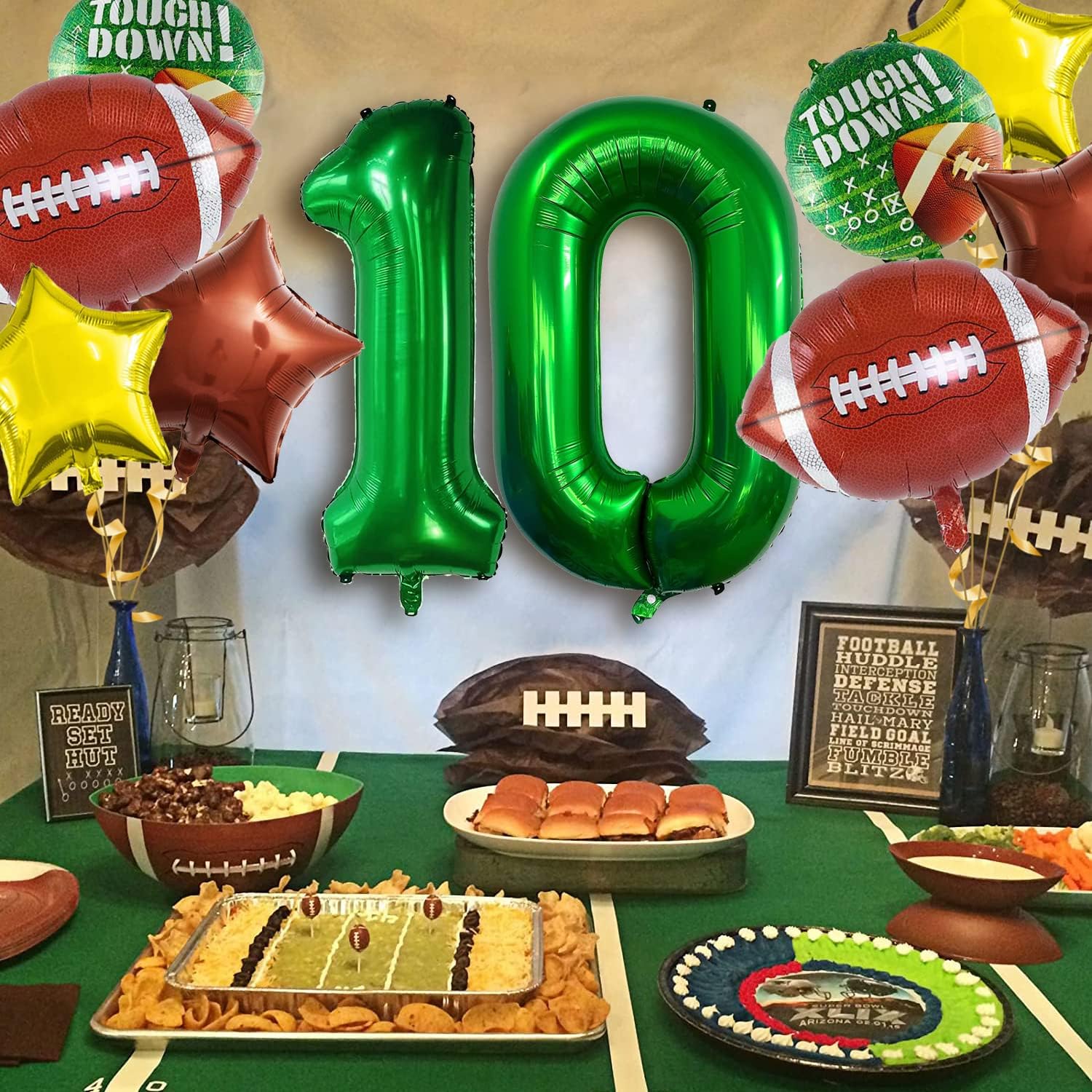 Juego de globos de fútbol americano, decoraciones de fiesta de cumpleaños de fútbol, decoración de fiesta de cumpleaños, decoración de fiesta de