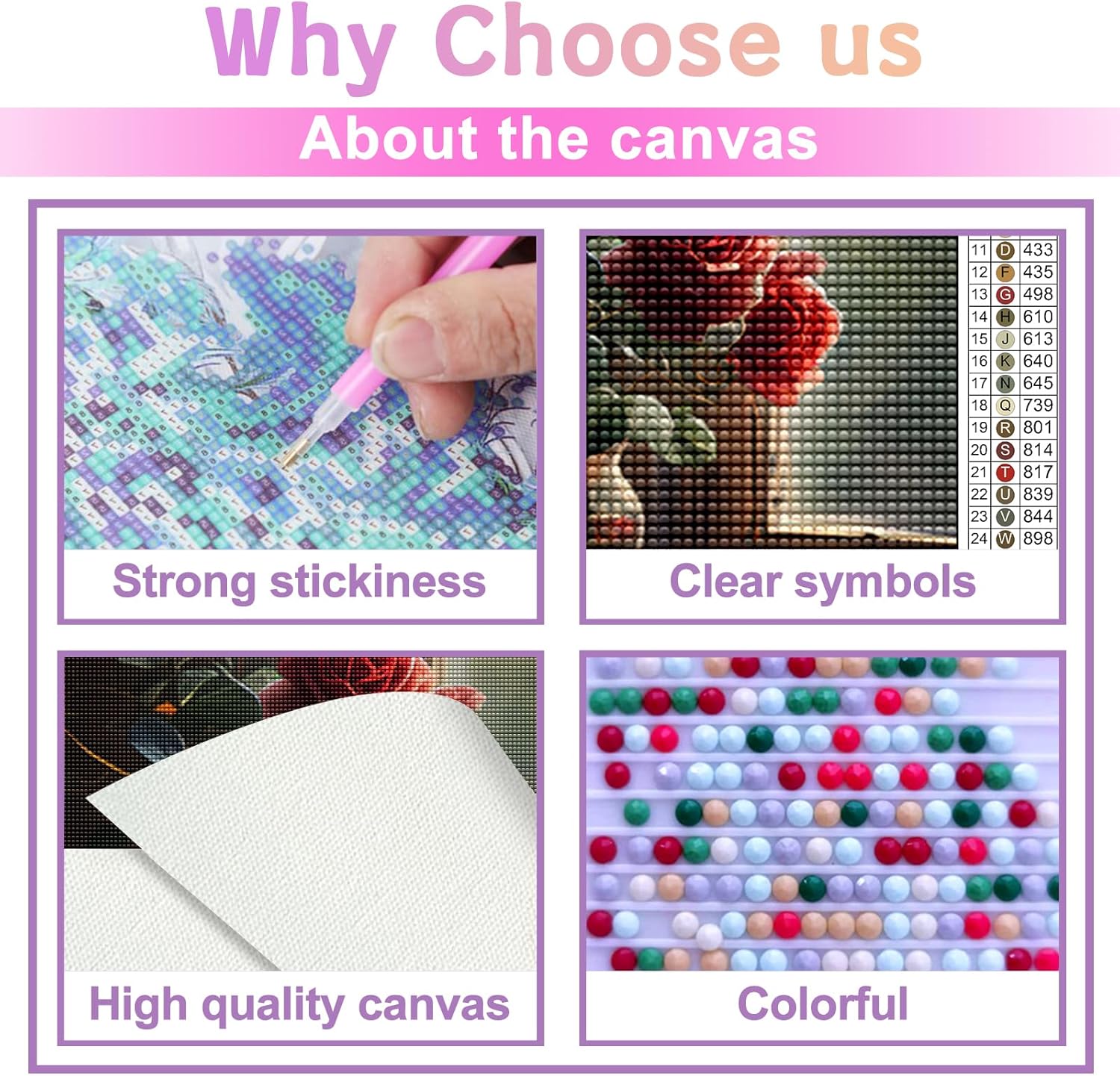 Kits de pintura de diamantes para adultos, arte de diamantes de flores, delicadas rosas rojas, bricolaje 5D, taladro redondo completo, diamantes de
