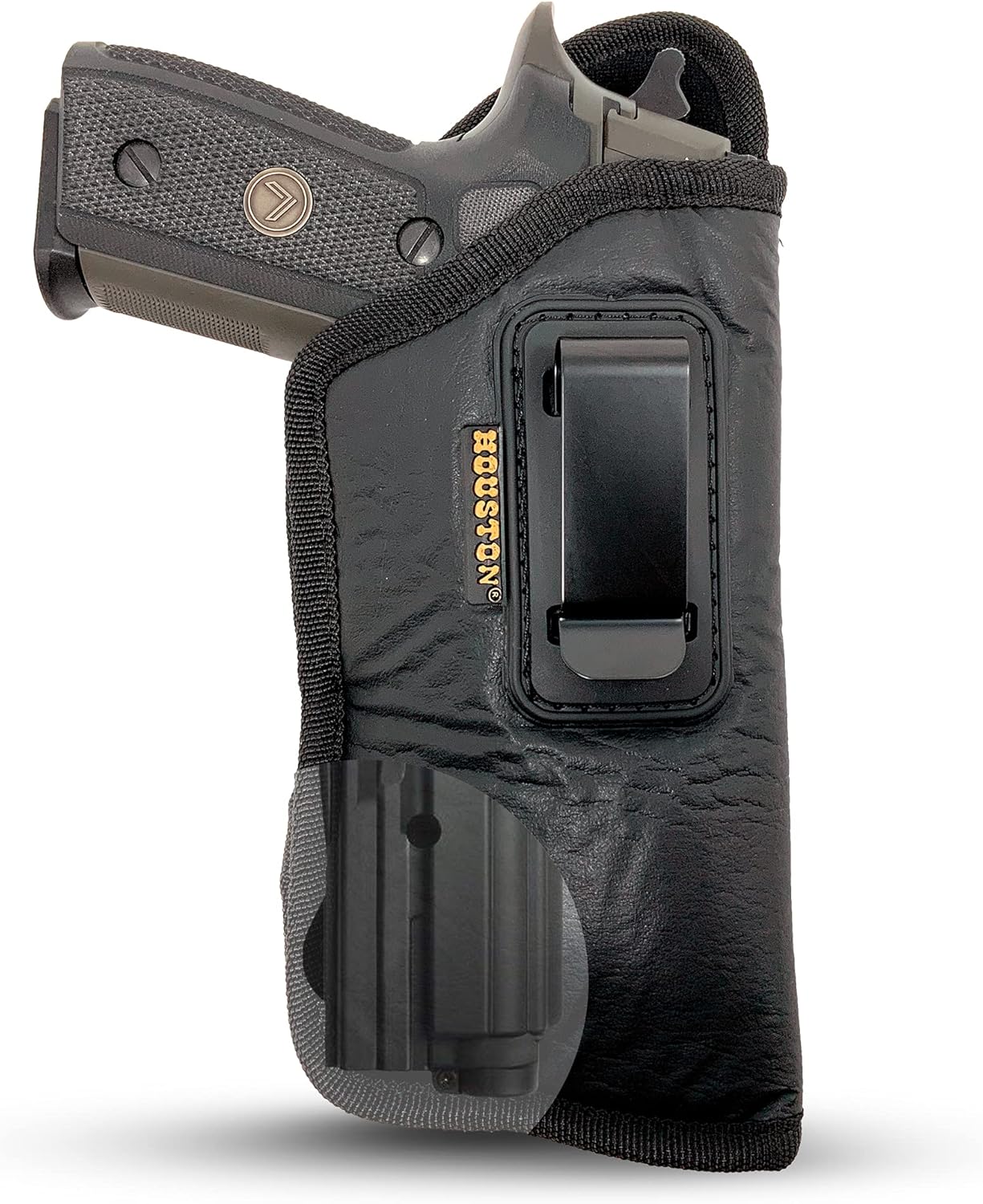 Houston Gun Holsters – Material suave de transporte oculto de cuero ecológico  Se adapta a la mayoría de tamaños medianos y completos, como GLK