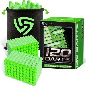 (120 Pack) Ray Squad Nerf Darts – Nerf Compatible Foam Toy Elite 2.0 Darts, Nerf Ammo Bullets, Nerf Refill Darts, Nerf Bullets (120 Pack) Ray Squad Nerf Darts – Nerf Compatible Foam Toy Elite 2.0 Darts, Nerf Ammo Bullets, Nerf Refill Darts, Nerf Bullets