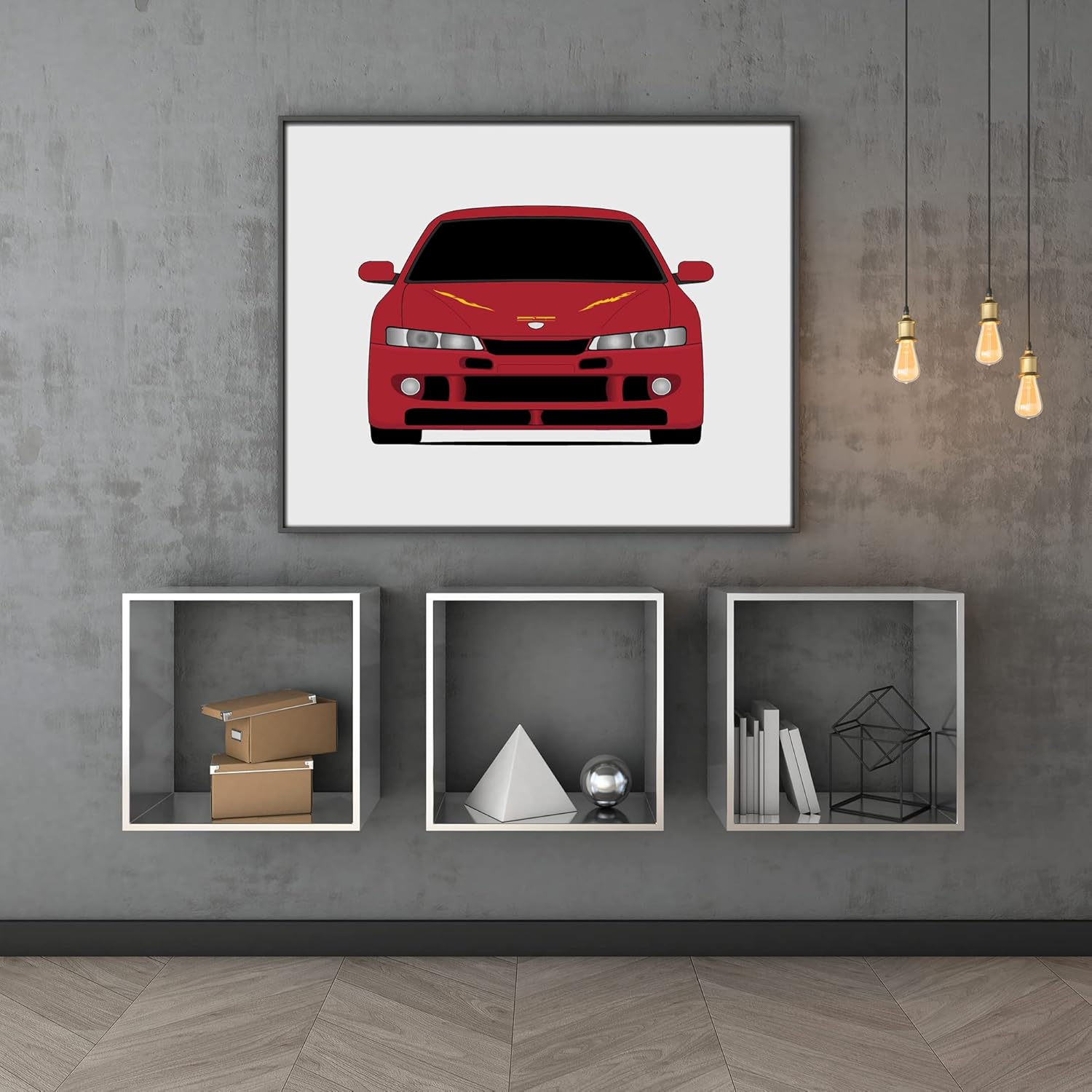 Nissan 240SX (1995-1998) in the Fast and the Furious Movie Inspired Poster Print Wall Art Decor Handmade Silvia S14 driven by Letty Ortiz (Michelle