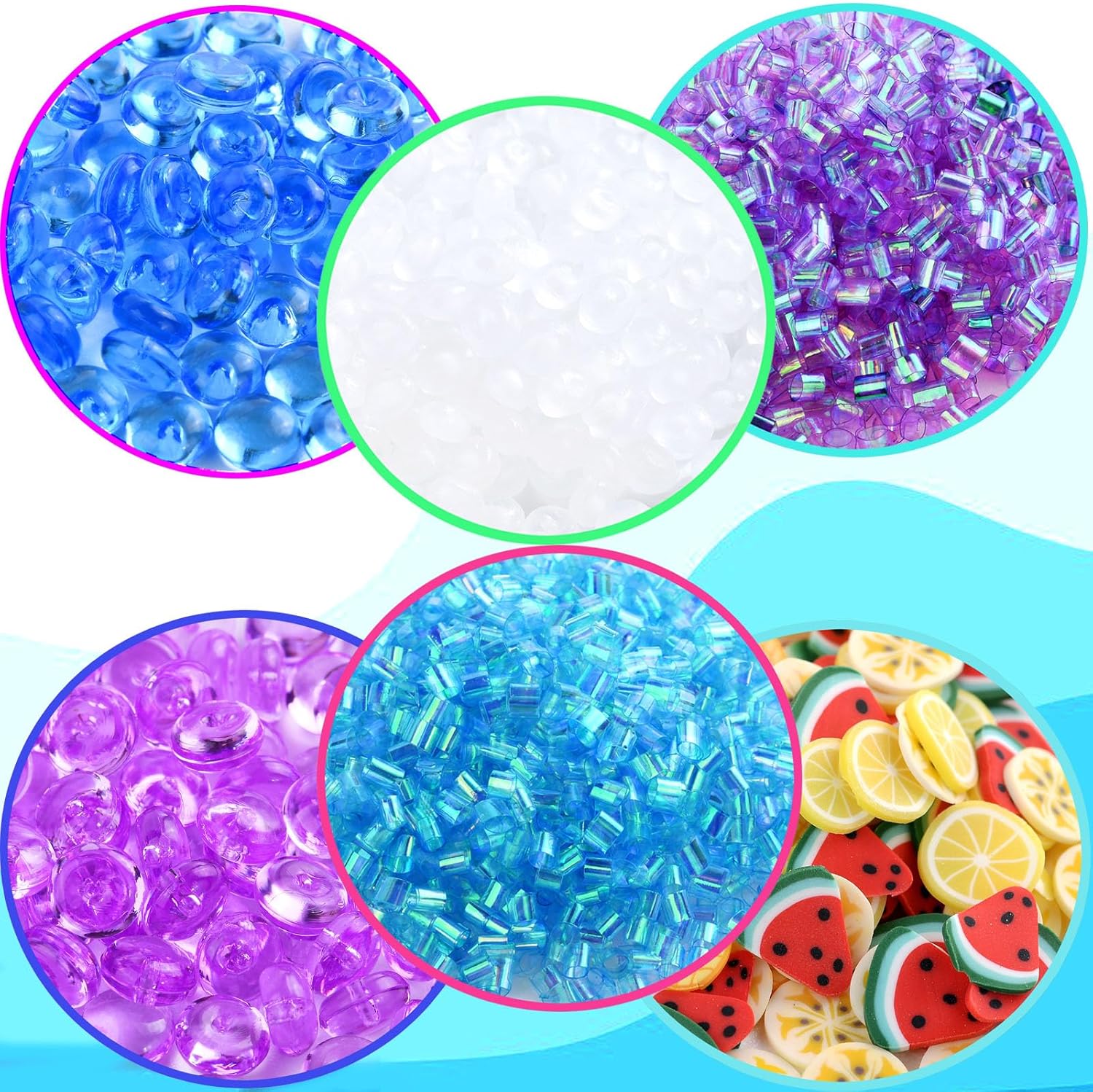 Kit de slime de color unicornio para niñas, juguete de lodo súper suave con bonitos dijes, recuerdos de fiesta, slime de unicornio para niñas y