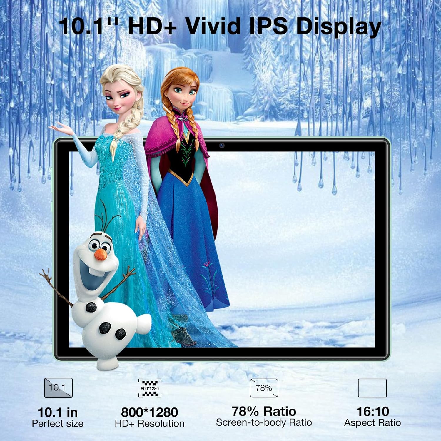DOOGEE Tableta Android U10, 9 GB de RAM + 128 GB de ROM (TF 1 TB) Android 13 Tablet Quad-Core 2.0 GHz, pantalla de 10.1 pulgadas  5060mAh  TÜV Low