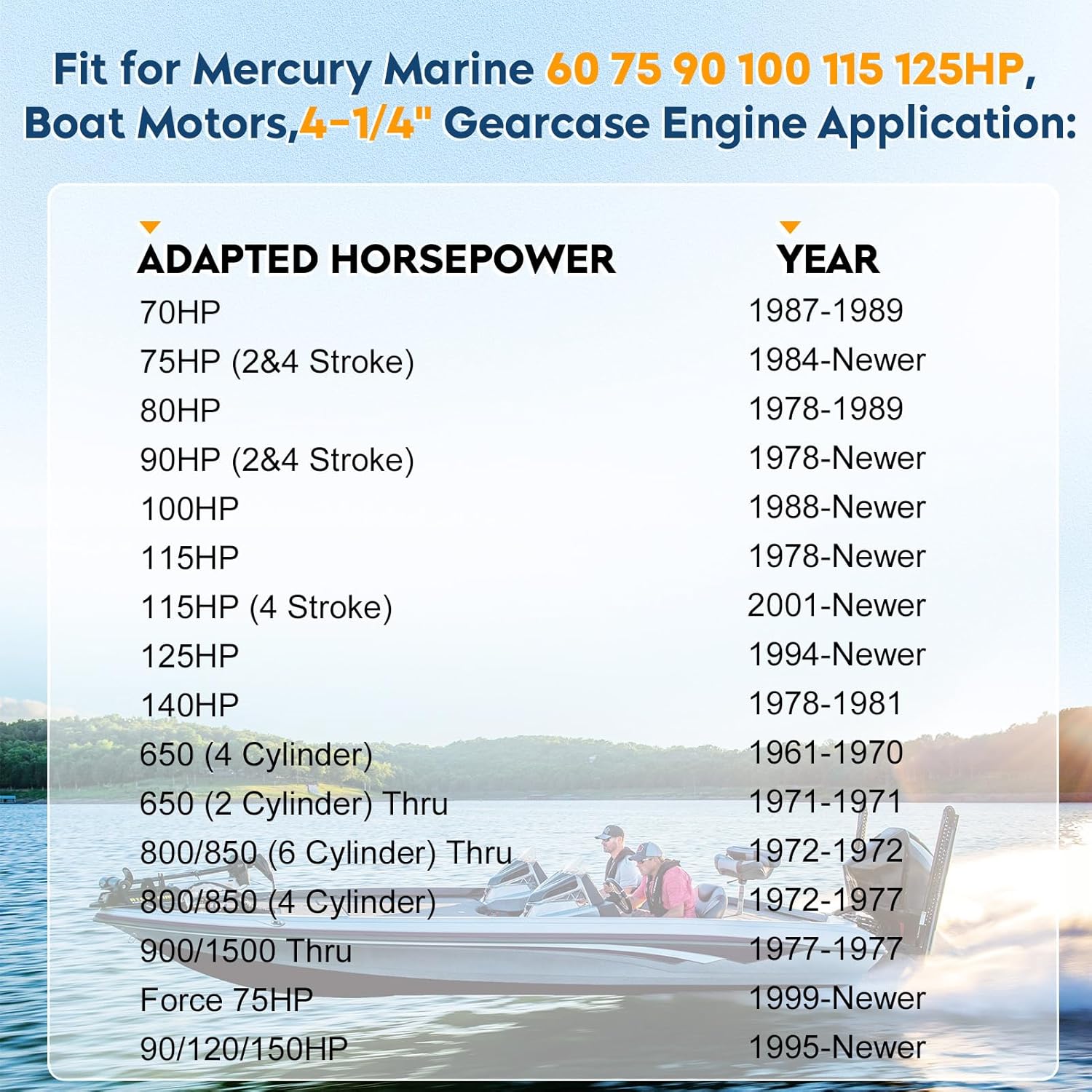 Hélice fuera de borda para barco 14 12×19, 14.25×21, 14×19, 13 14×17, 13 34×15, 14×13, 13.4×15, 10 38 x13, 9×9 apto para motores Mercury 6-300HP, 4