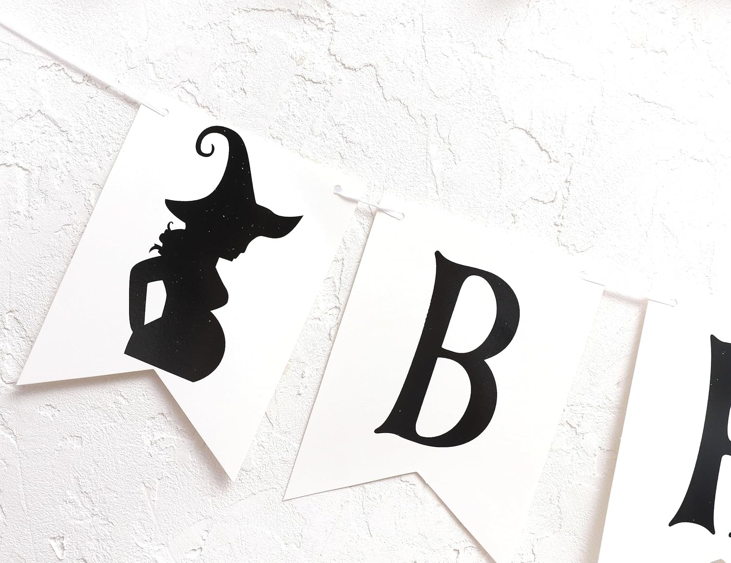 Pancarta sorpresa de fiesta con texto en inglés “A Baby is Brewing”, revelación de género para decoración de Halloween, baby shower, revelación de