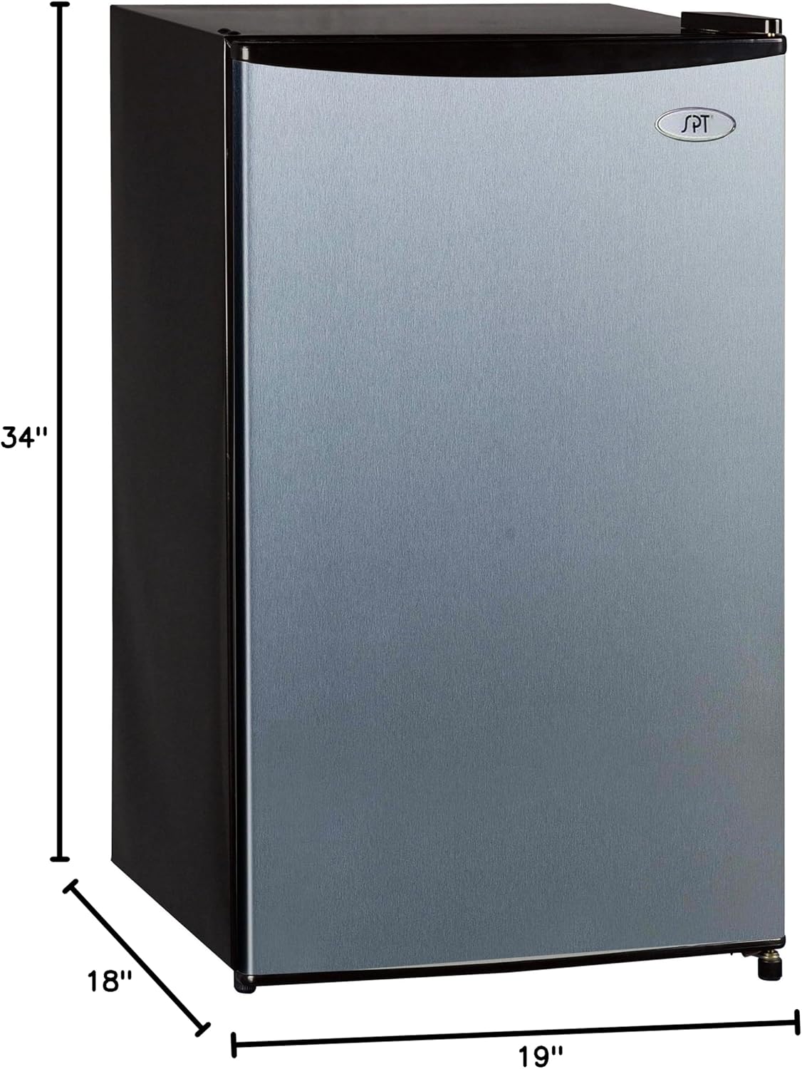 RF-334SSA Refrigerador compacto de acero inoxidable de 3.3 pies cúbicos  Energy Star