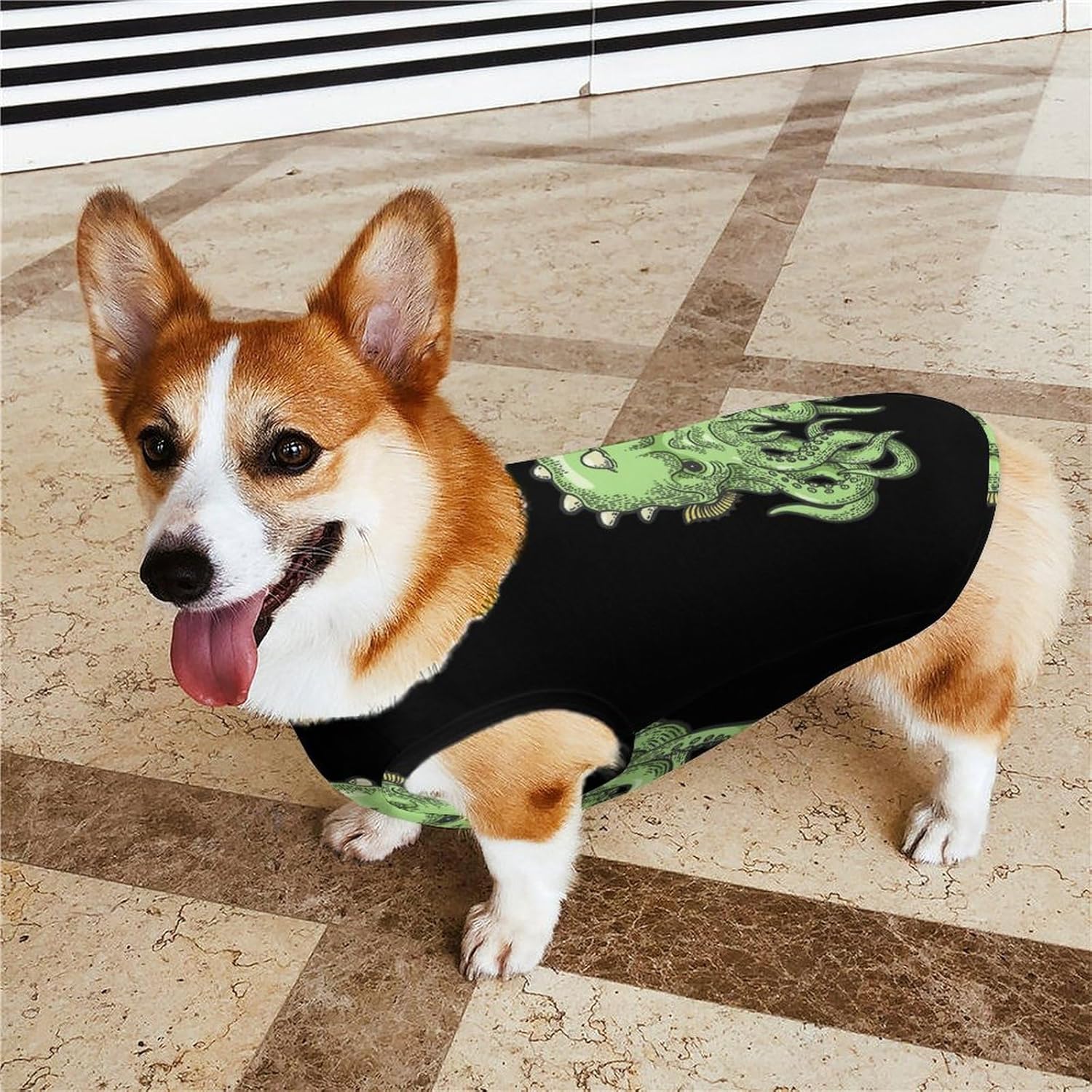 Cute Cthulhu Myth Creature Dog Clothes Pullover Dog Shirts Soft Pet Vest Tank Top for Small Medium Dogs & Cats L