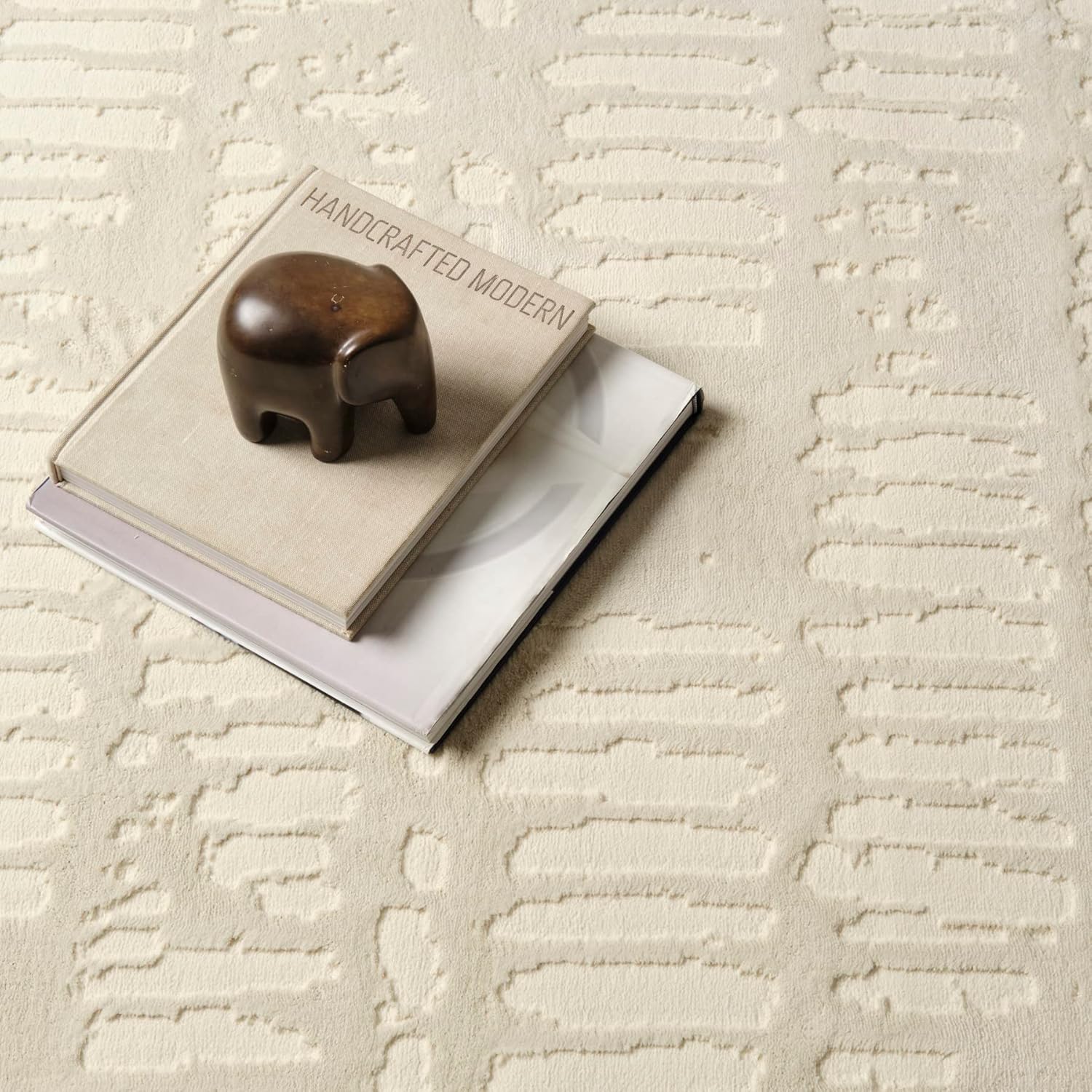 Shell – Alfombra lavable de 5 pies 3 x 8 pies, para sala de estar, dormitorio, con certificado Oeko-TEX, pelo mediano, beige, crema