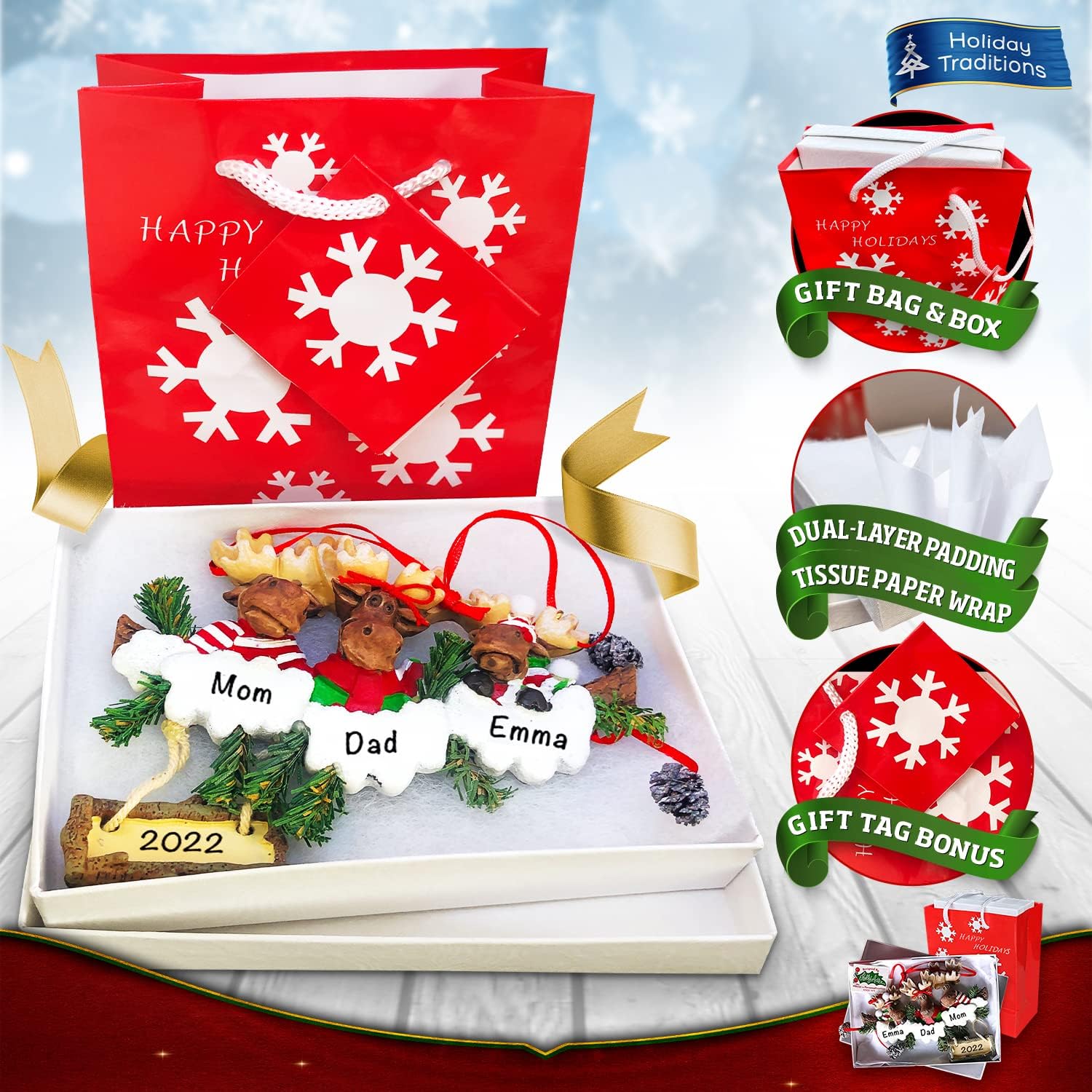 Adornos de Navidad personalizados para la playa 2023  Personalización rápida y gratuita las 24 horas  Decoraciones navideñas de castillo de arena
