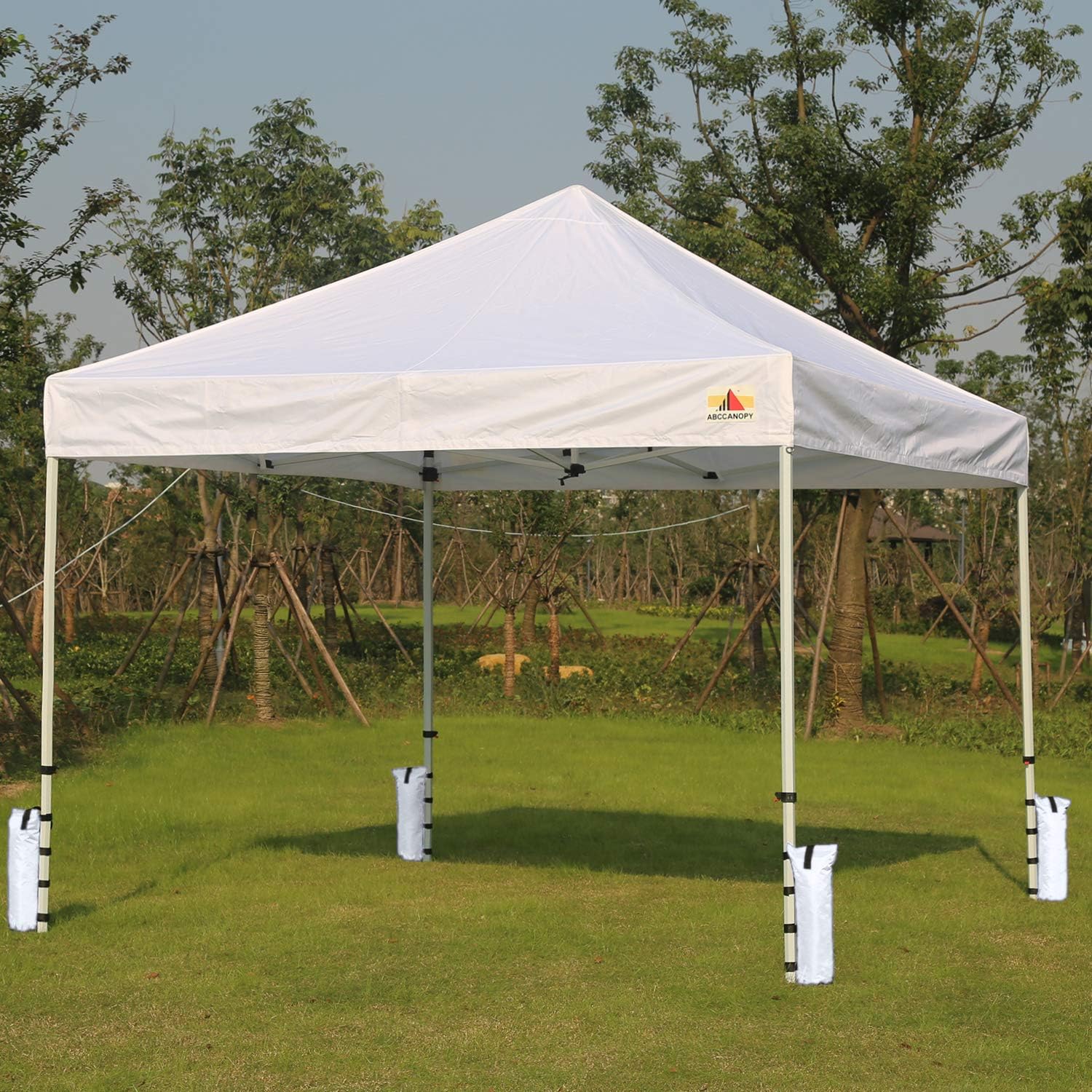ABCCANOPY – Pesos de anclaje para tienda de campaña, 4 unidades, color blanco