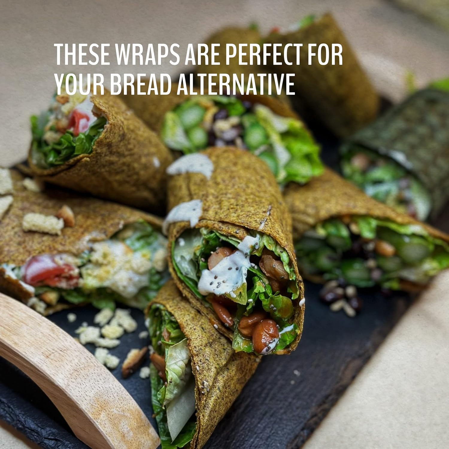 wrawp orgánico Veggie Wrap, 5,3Ounce-8por Case original.