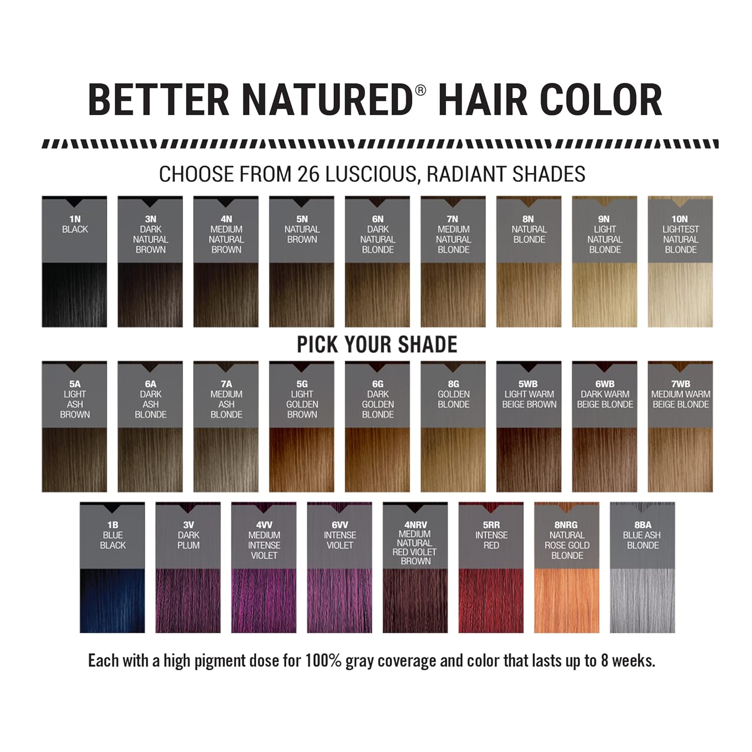 Permanent Hair Color Dye & Developer – 100% Gray Coverage – (26 shades) Salon Quality at Home, Radiant Color that Lasts 8 Weeks