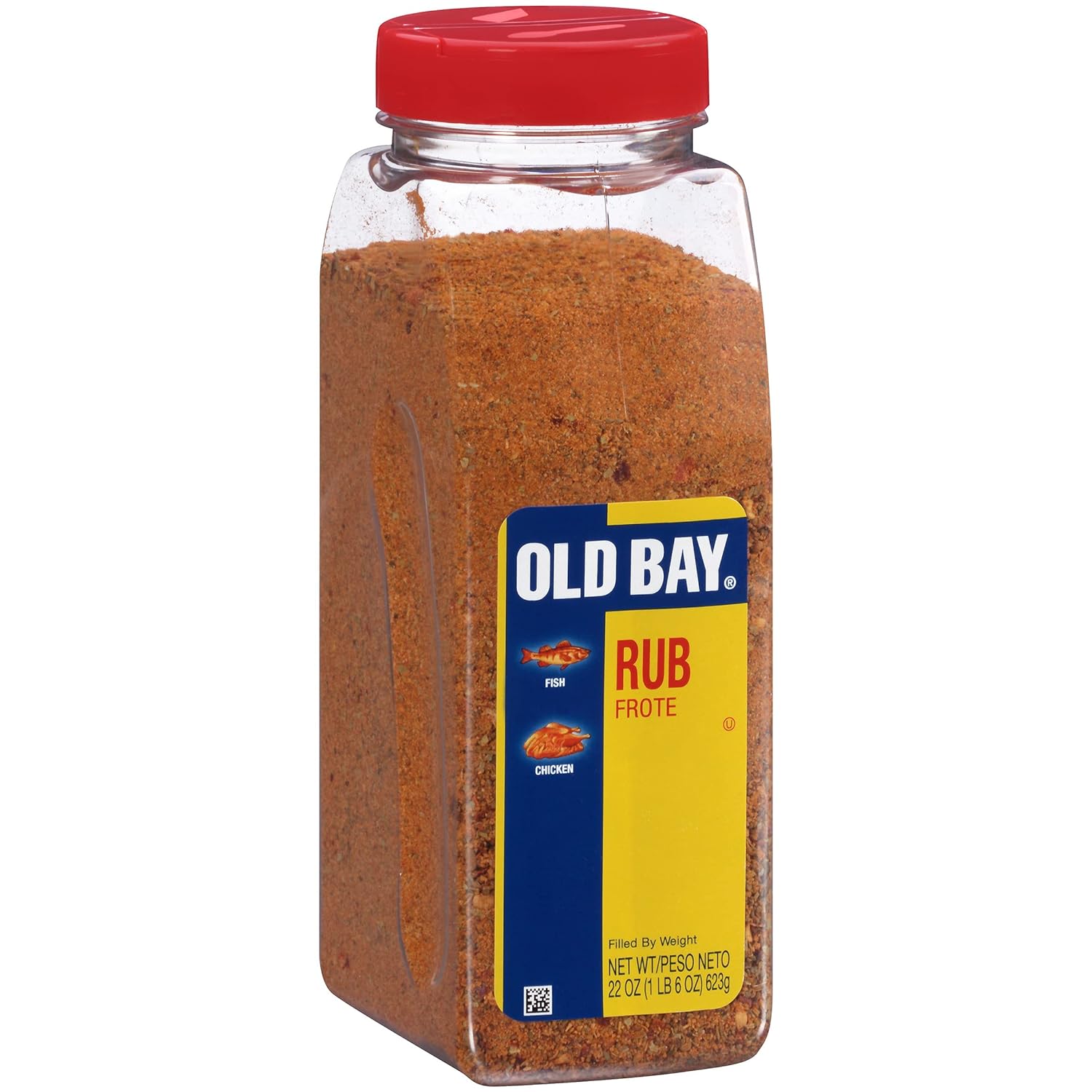 OLD BAY Rub, seis recipientes de 22 onzas de condimentos OLD BAY, perfectos para sellar jugos en carne y mariscos para un sabor sabroso, 22 onzas