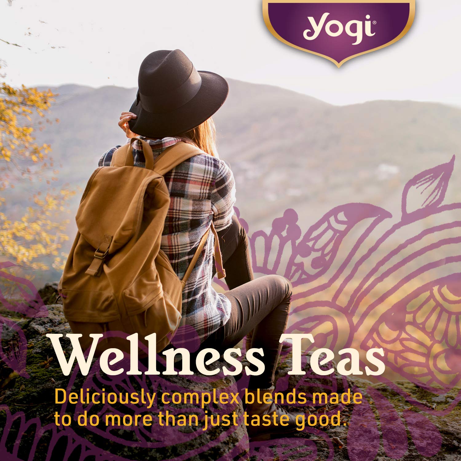 Yogi Tea Green Tea Blueberry Slim Life Tea  16 bolsas de té por paquete (4 paquetes)  Té orgánico para apoyar la resistencia y la energía  Incluye