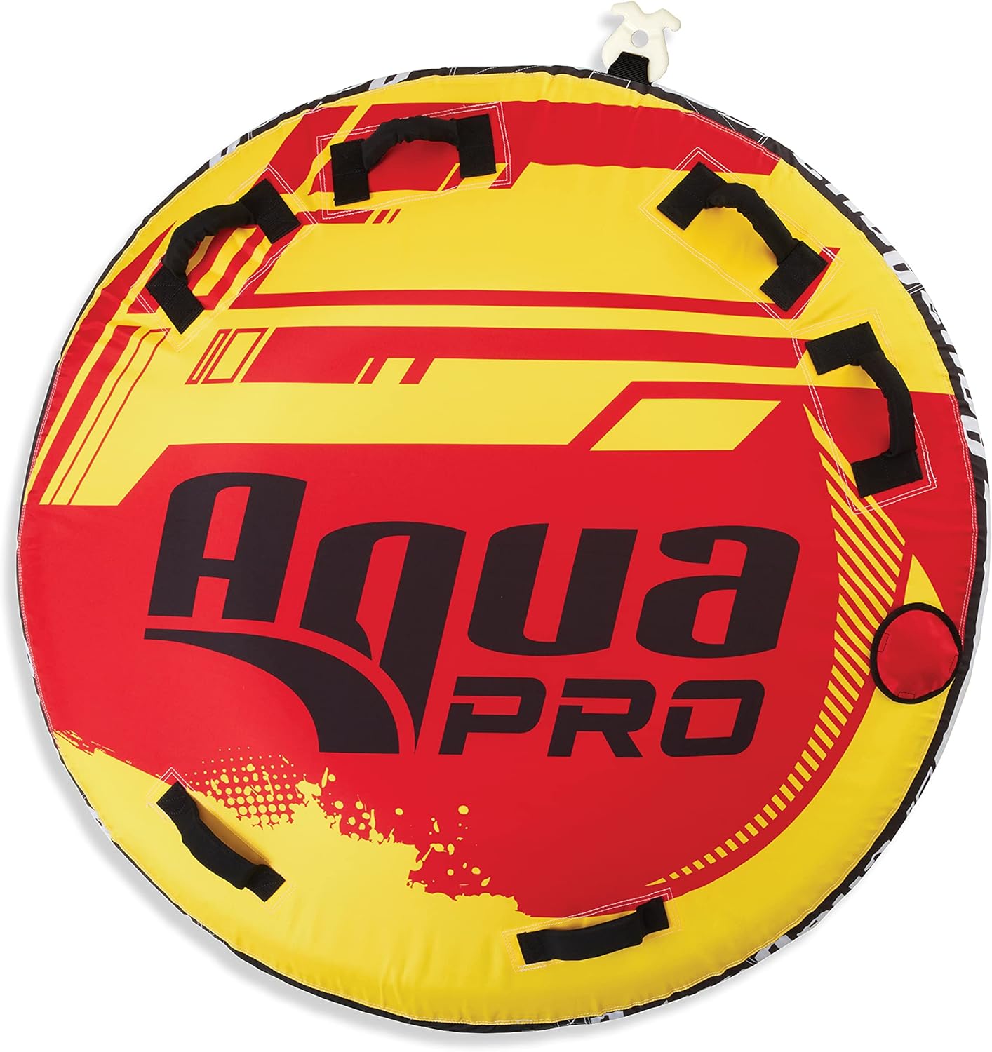 Aqua Tubo remolcable profesional para deportes acuáticos  1-2 jinetes  Tubo inflable estilo cubierta  AmarilloRojo