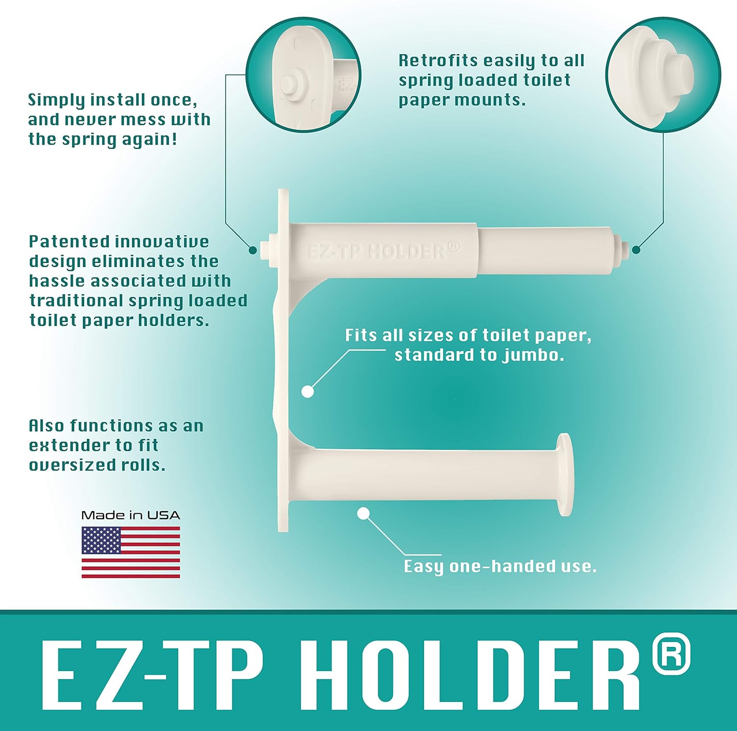 EZ-TP Holder Portarrollos de papel higié