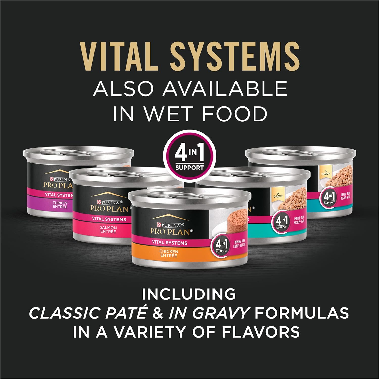 Purina Pro Plan Vital Systems – Comida seca para gatos adultos con fórmula de salmón y huevo 4 en 1, bolsa de 5 libras