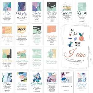 60 mini tarjetas de oración para mujeres con versículos bíblicos surtidos inspiradores, tarjetas de aliento religioso, tarjetas de escritura para 60 mini tarjetas de oración para mujeres con versículos bíblicos surtidos inspiradores, tarjetas de aliento religioso, tarjetas de escritura para