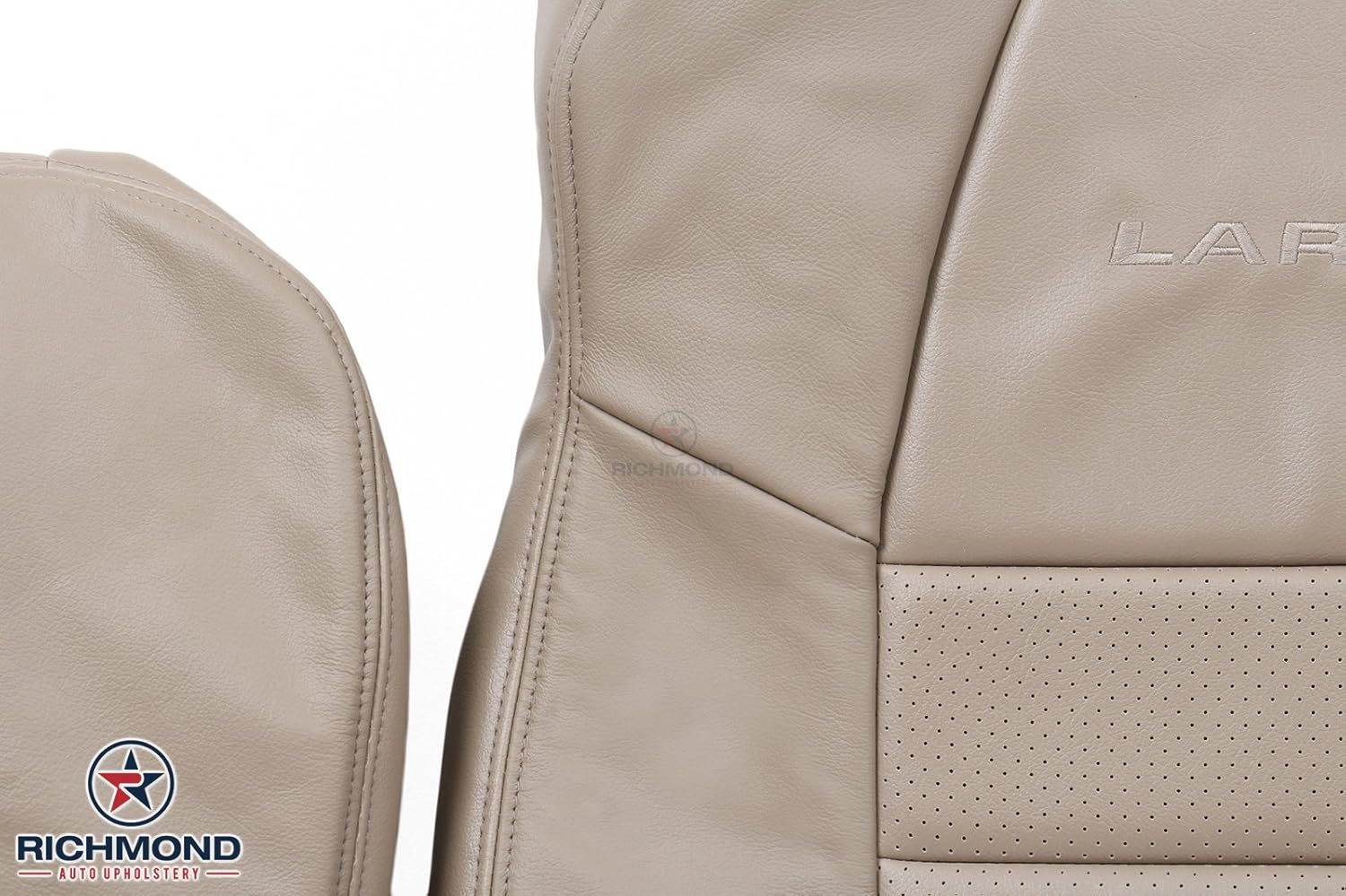 Richmond Auto Upholstery – Fundas de cuero de repuesto completas para el lado del conductor, color marrón compatible con Ford F-450 Lariat 7.3 Power