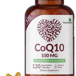 Futurebiotics CoQ10 Producción de Energía Celular de 100 MG, 120 Cápsulas Vegetarianas Futurebiotics CoQ10 Producción de Energía Celular de 100 MG, 120 Cápsulas Vegetarianas