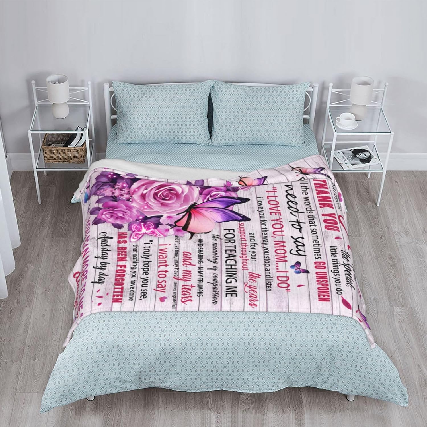 Manta de franela para todas las estaciones, para el día de la madre, regalo de cumpleaños para mamá, súper suave y acogedora, para todas las