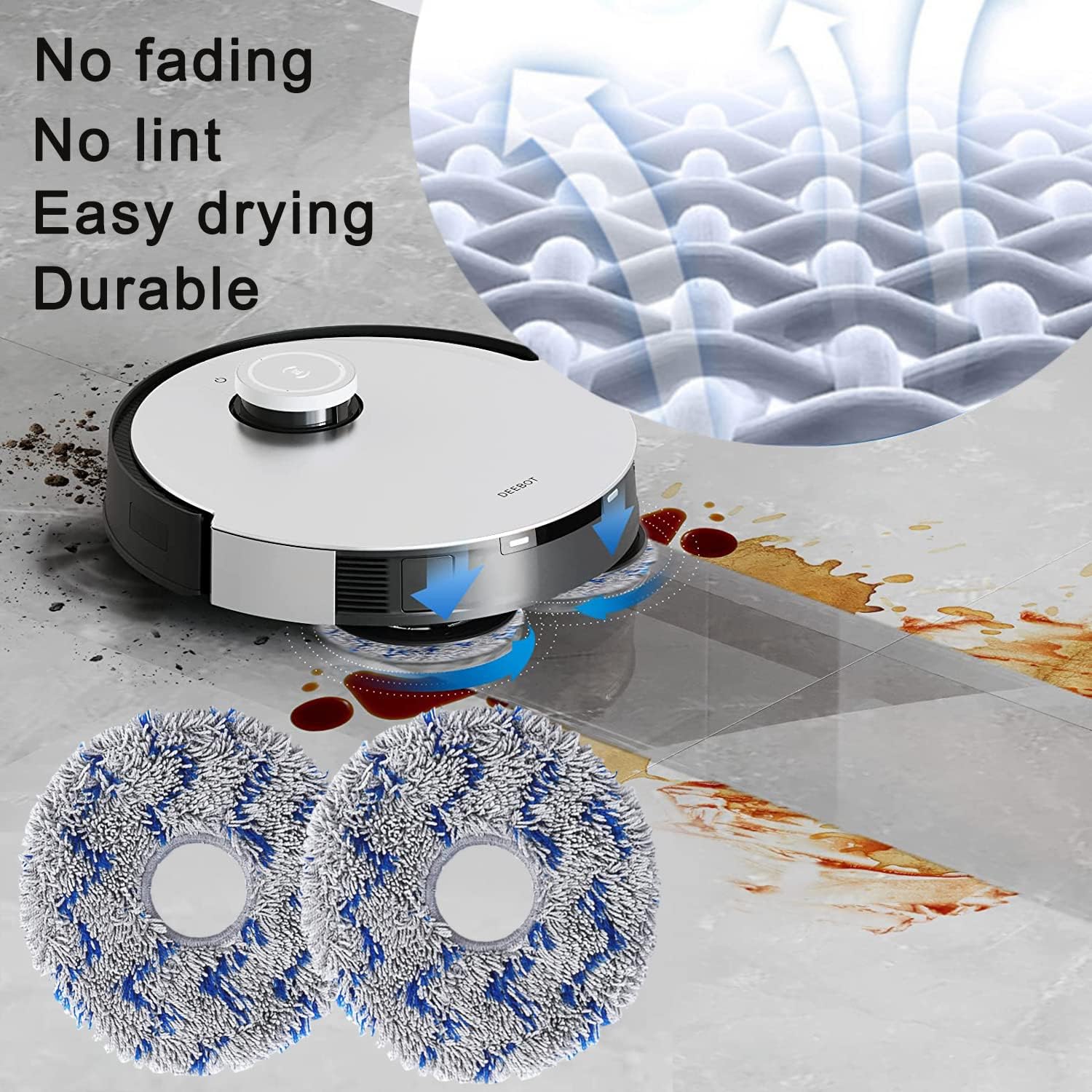 GYLBF Kit de accesorios para Ecovacs Deebot X1 Omni  T10 Omni, piezas de repuesto para aspiradora Ecovacs Deebot X1 Turbo, 2 cepillos principales, 4