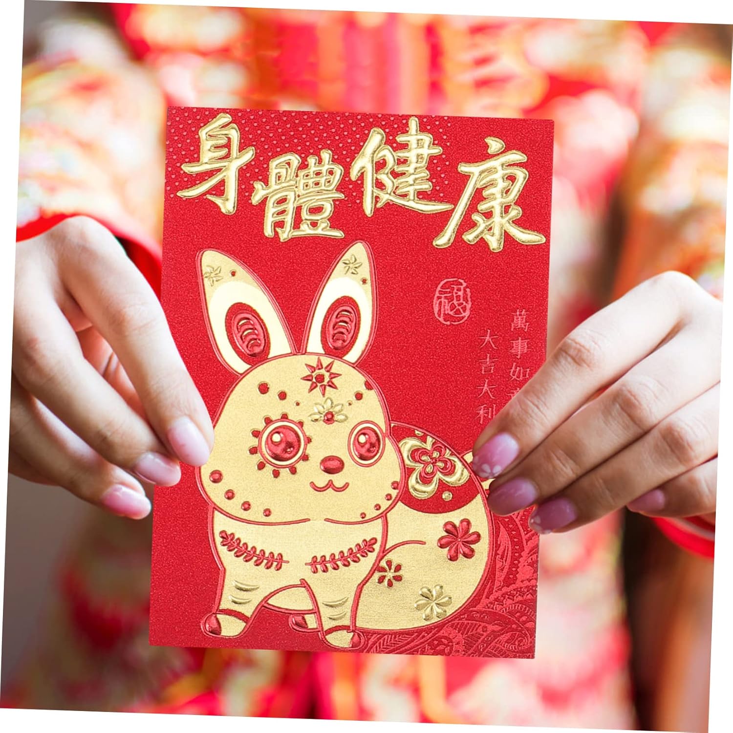 STOBOK 180 Pcs Year of The Rabbit Red Envelope Wedding Envelope Lunar Year Hong Bao Good Fortune Envelope Chinese Hongbao Rabbit Year Envelope