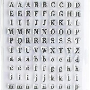 Juego de sellos adheridos (alfabeto) Juego de sellos adheridos (alfabeto)