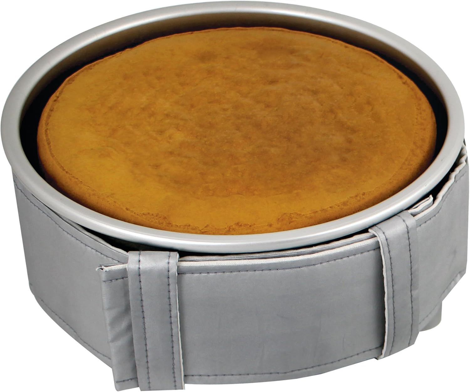 PME Level – Cinturón para hornear para sartenes redondas y cuadradas, 42 x 4 pulgadas, gris