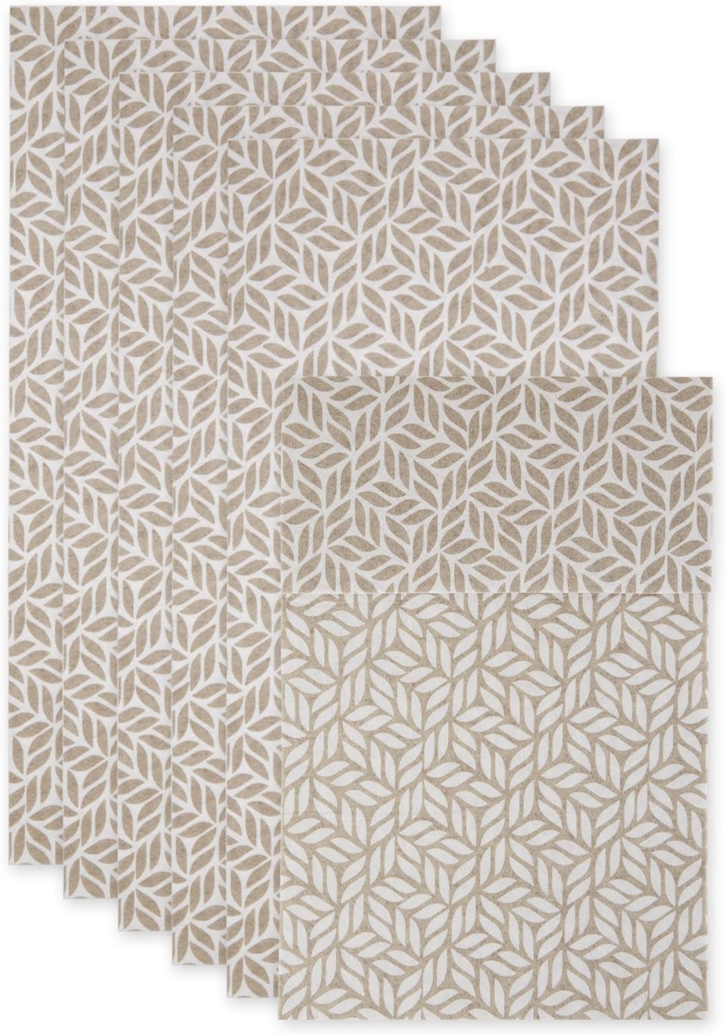 DII Colección de revestimientos para refrigerador, no adhesivos, se pueden cortar para adaptar su tamaño, 12 x 24pulgadas, diseño de hoja abstracta