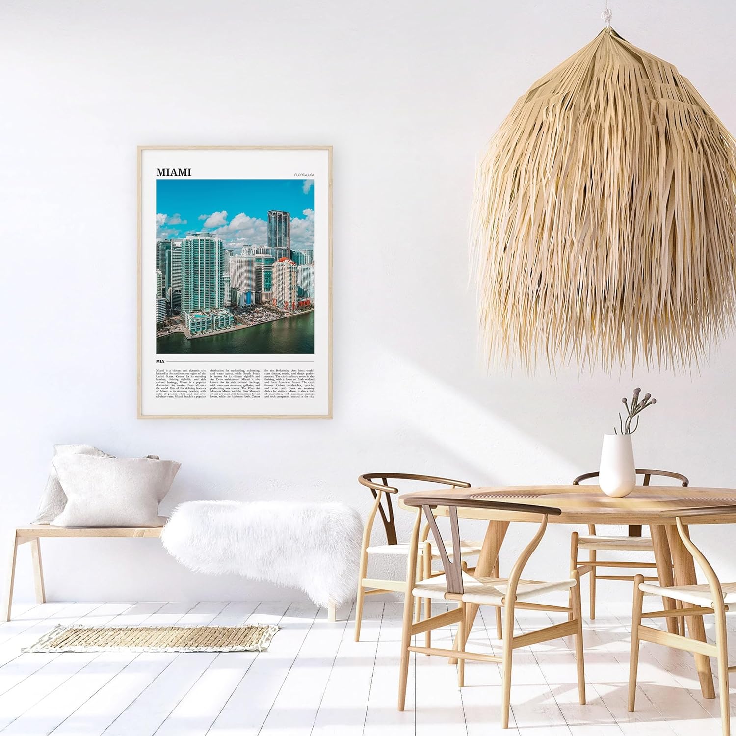 Miami Travel Poster 1, Miami Wall Art, Miami Poster Print, Miami Photo, Miami Decor, Florida, USA