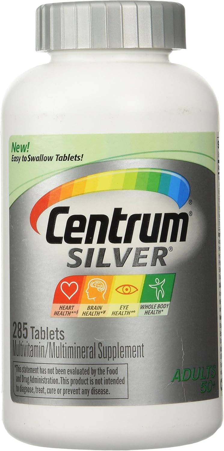 Centrum Multivitamínico y multimineral de plata- 285tabletas