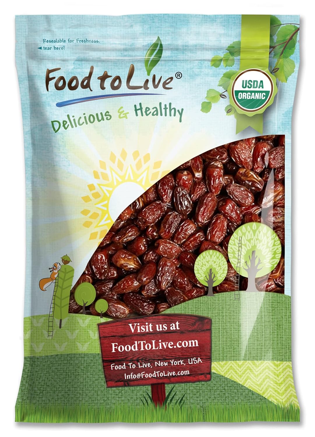 Comida para vivir Medjool orgánico
