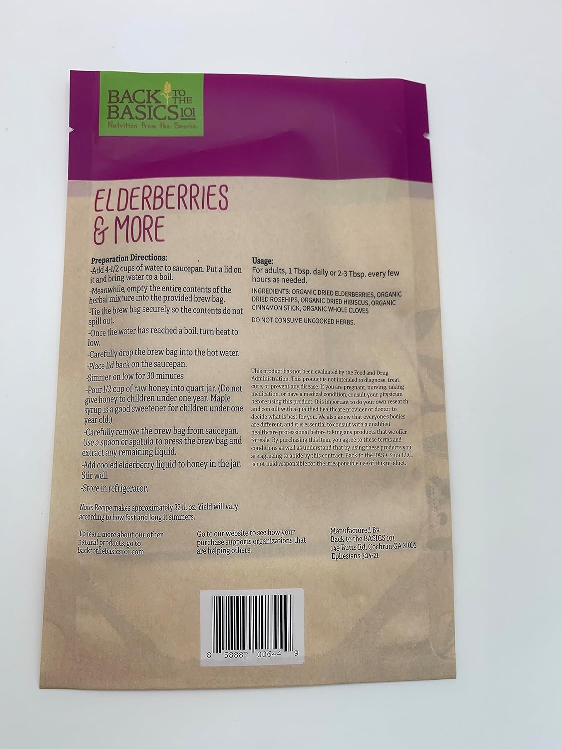 Mezcla de jarabe de bayas de saúco y más, hace aproximadamente 32 onzas con miel, ingredientes secos orgánicos, bolsa de té incluida, saúco,