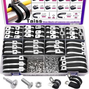 Taiss Kit surtido de 270 abrazaderas de cable, 10 tamaños de 14 pulgadas, 516 pulgadas, 38 pulgadas, 12 pulgadas, 58 pulgadas, 34 pulgadas, 1-14 Taiss Kit surtido de 270 abrazaderas de cable, 10 tamaños de 14 pulgadas, 516 pulgadas, 38 pulgadas, 12 pulgadas, 58 pulgadas, 34 pulgadas, 1-14