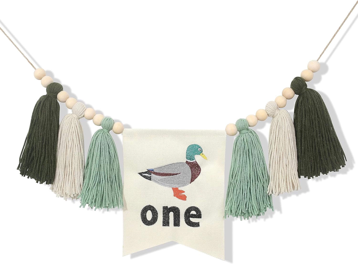 Cartel decorativo para silla de bebé de primer cumpleaños de pato  Cartel de primer cumpleaños para silla alta  Suministros de fiesta temática de
