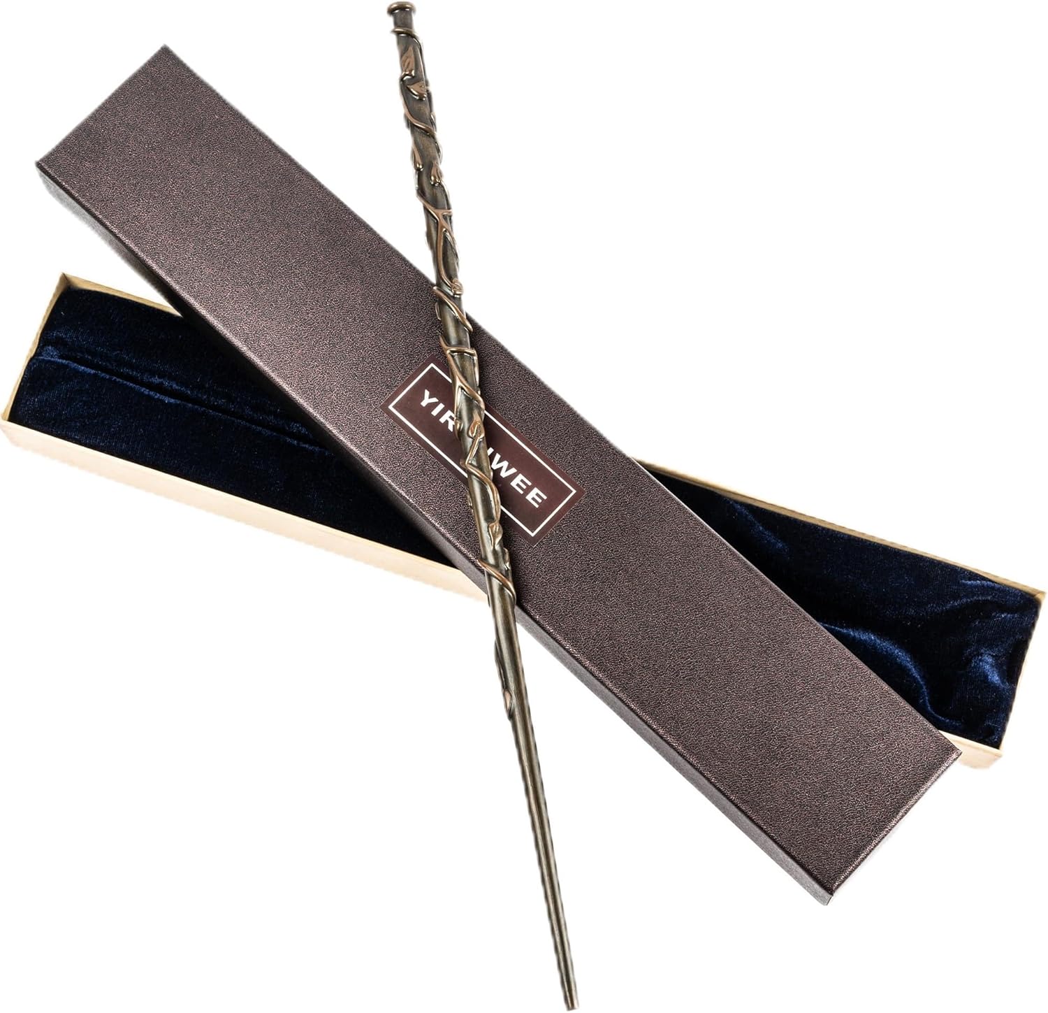 Varita mágica Hermione, hecha a mano con núcleo de acero de resina como accesorios de rendimiento y regalos (Hermione)