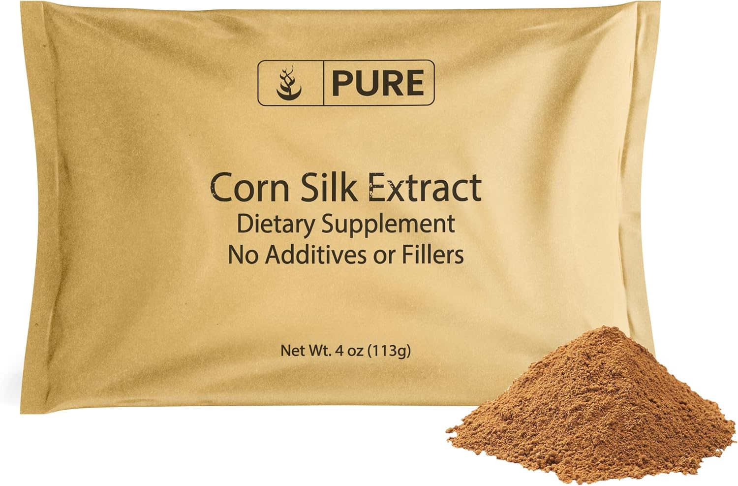 Pure Original Ingredients Suplemento de hierbas con extracto de seda de maíz (4 onzas), siempre puro, sin aditivos