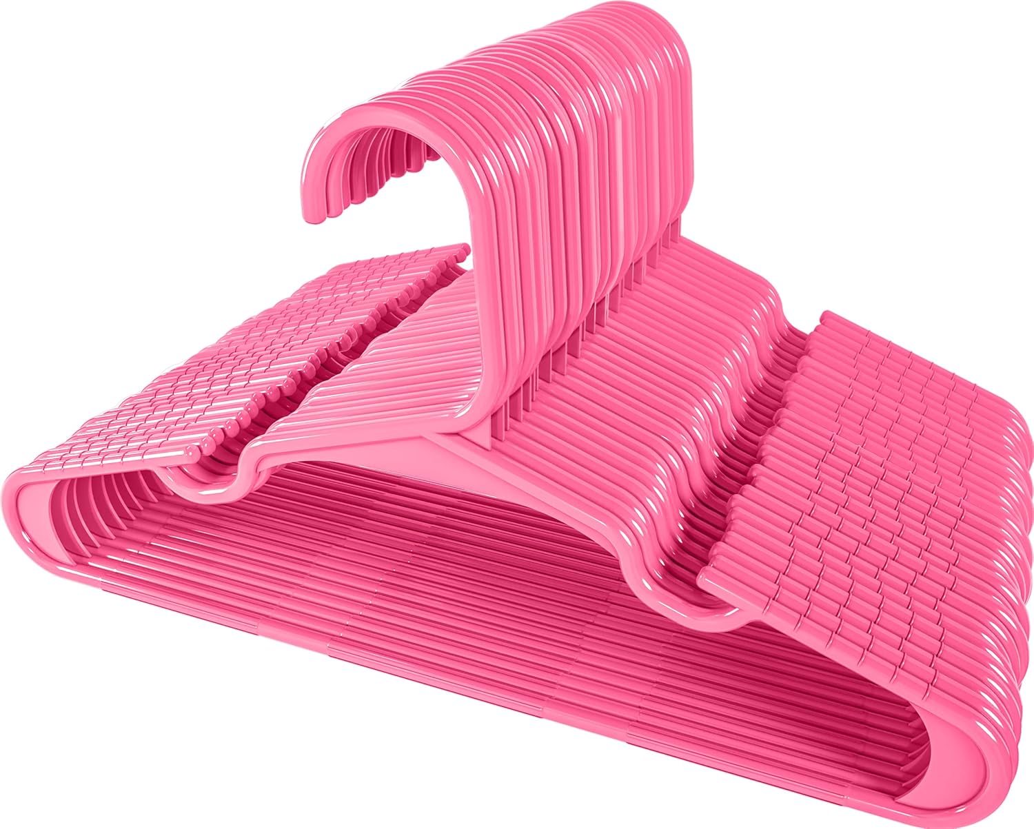 Utopia Home Paquete de 60 perchas para niños, perchas de plástico de 11.5 pulgadas para armario, perchas para ropa y perchas infantiles para