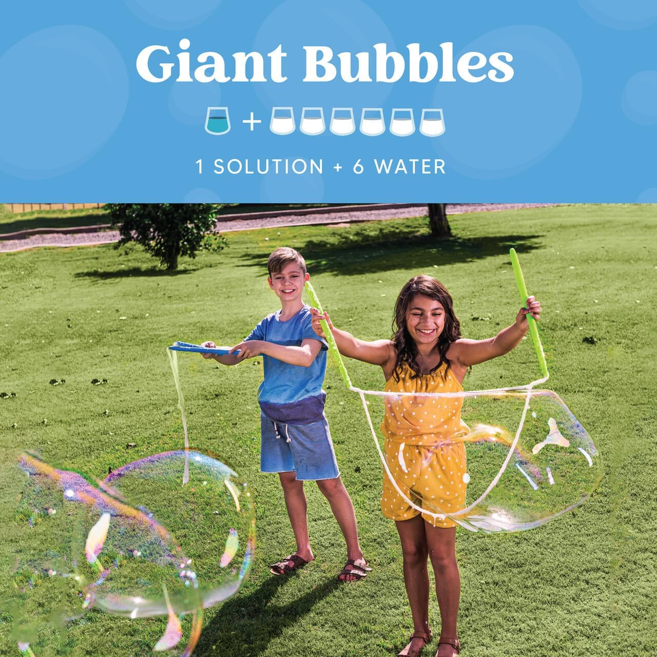 JOYIN Recambios de solución de burbujas de 32 onzas (hasta 2.5 galones), solución de burbujas grandes, concentrada de burbujas para máquina de