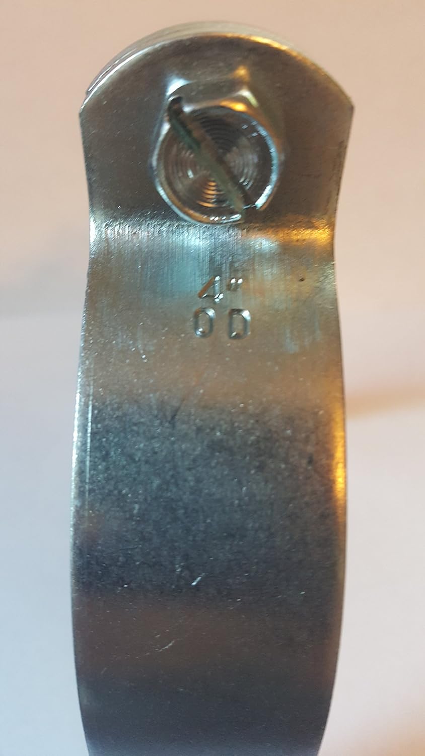 Abrazadera de puntal de tubo de 4″ para uso con conducto y tubo, 4 en OD (paquete de 25)